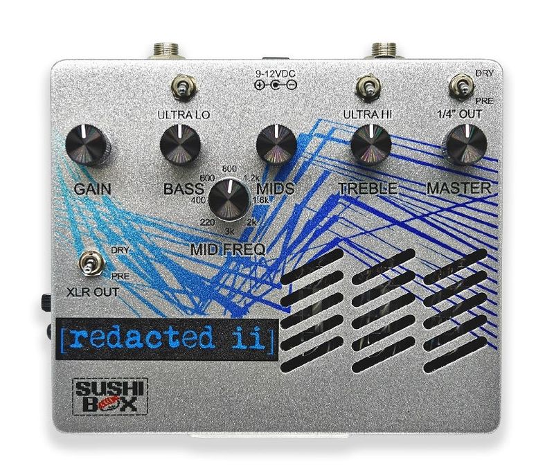 【新製品】[A社の定番ベースアンプ初期機のサウンド/チューブ・プリアンプ]  SUSHI BOX FX / redacted ii ベース用エフェクター スシボックス 《予約注文/2026年9月頃入荷予定》