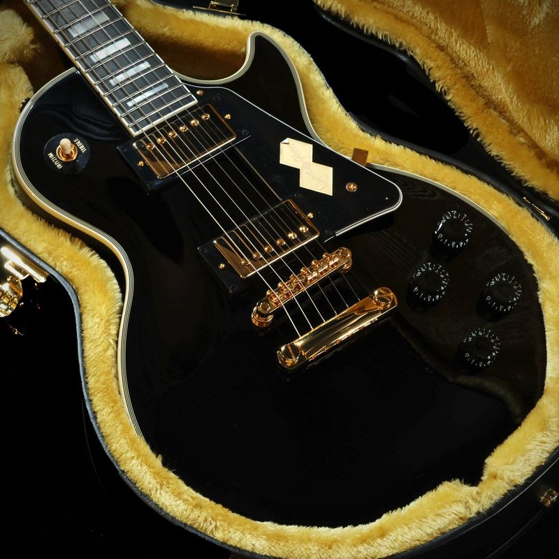 Epiphone / Inspired by Gibson Custom Les Paul Custom Ebony w/GibsonUSA 490R/498T 【重量：3.80kg】【福岡店】