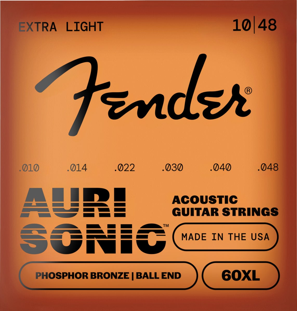Fender / 60XL AuriSonic 60 Phosphor Bronze Acoustic Guitar Strings