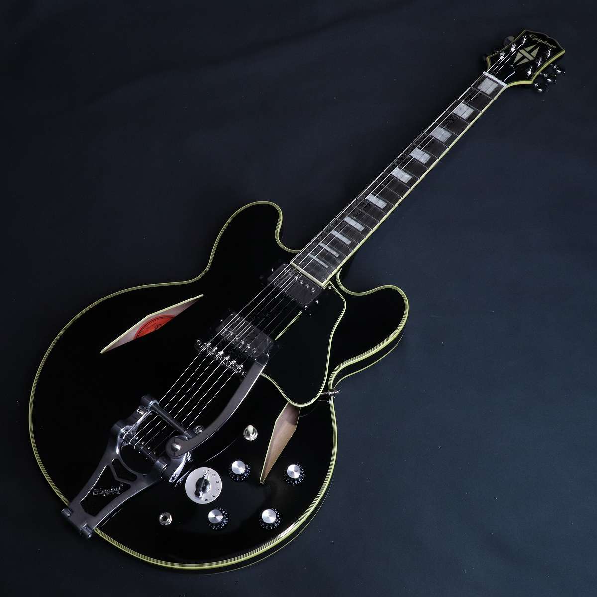 Epiphone / Shinichi Ubukata ES-355 Custom Bigsby ver.02 Ebony 生形