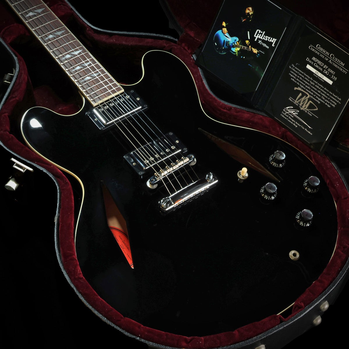 Gibson Custom / Inspired by Series Dave Grohl DG-335 Ebony 【후쿠오카점】【가격 인하】