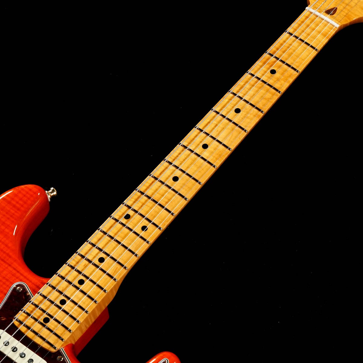 Fender Custom Shop / Limited Edition Custom Deluxe 3A Flame Maple Top Stratocaster NOS Sunset Orange TransParent 사진 4