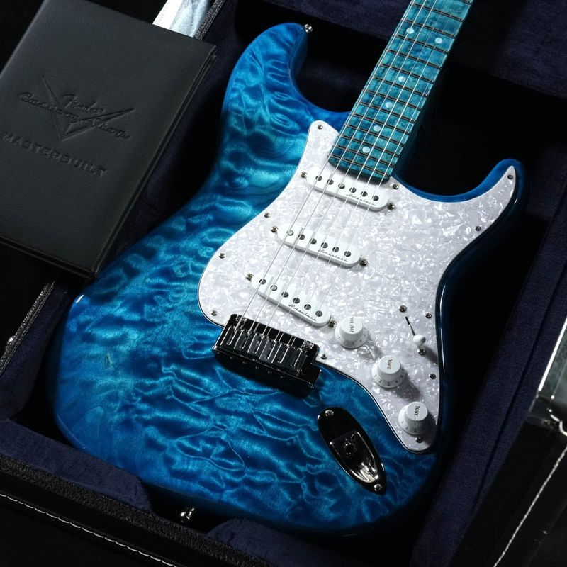 Fender Custom Shop / Master Built Custom Stratocaster 5A Quilt Maple Top NOS Aqua Blue by Andy Hicks 【渋谷店】