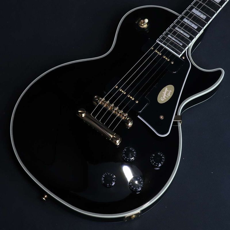 特典付き》Epiphone / Inspired by Gibson Les Paul Custom P-90 Ebony