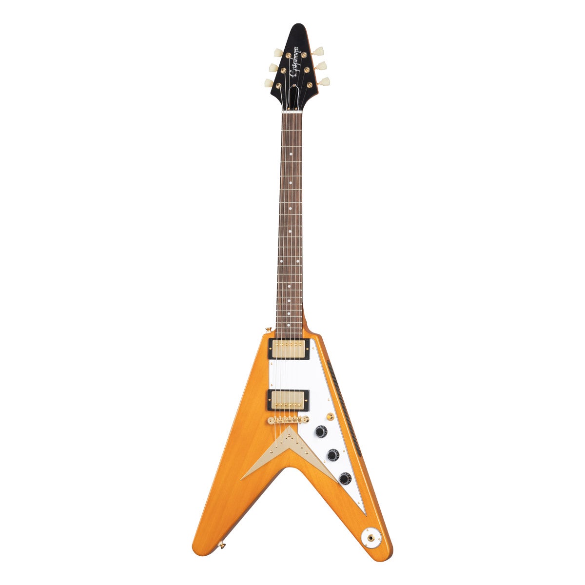 Epiphone / Inspired by Gibson Custom 1958 Korina Flying V White