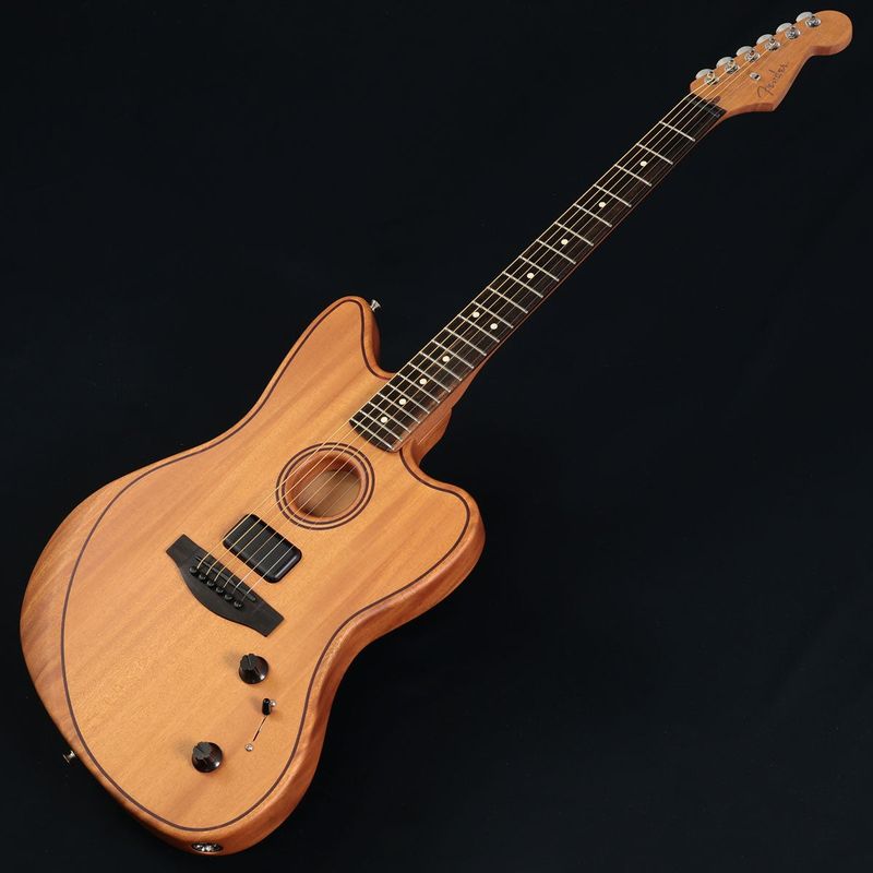 Fender / American Acoustasonic Jazzmaster All-Mahogany Ebony Natural[傷有りアウトレット特価]【US253401A】【池袋店】