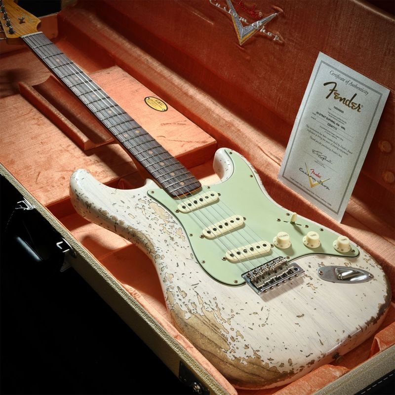 Fender Custom Shop / Custom Built 1963 Stratocaster Super Heavy Relic White Blonde 【重量：3.60kg】【福岡店】