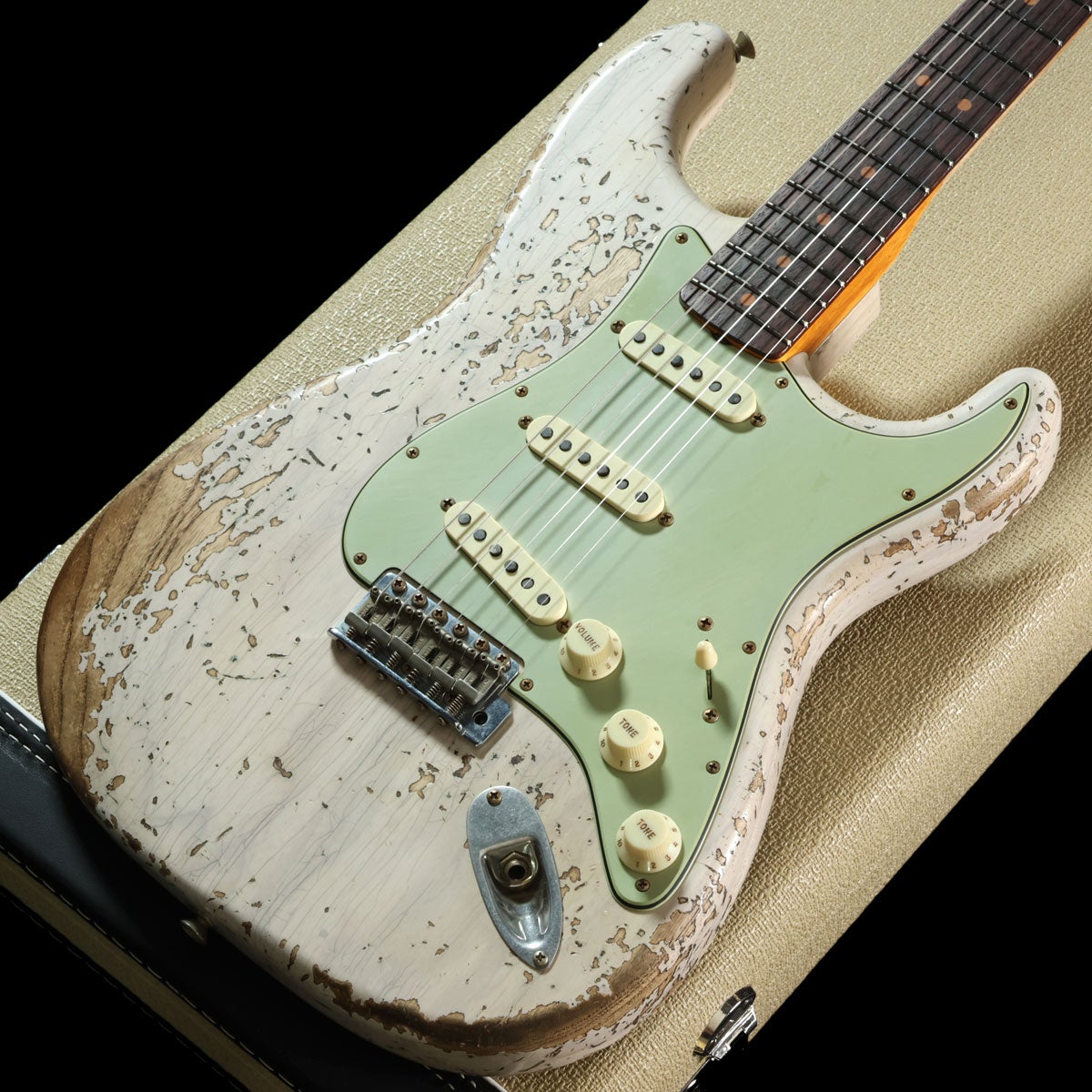 Fender Custom Shop / Custom Built 1963 Stratocaster Super Heavy Relic White Blonde 【중량: 3.60kg】 사진 2