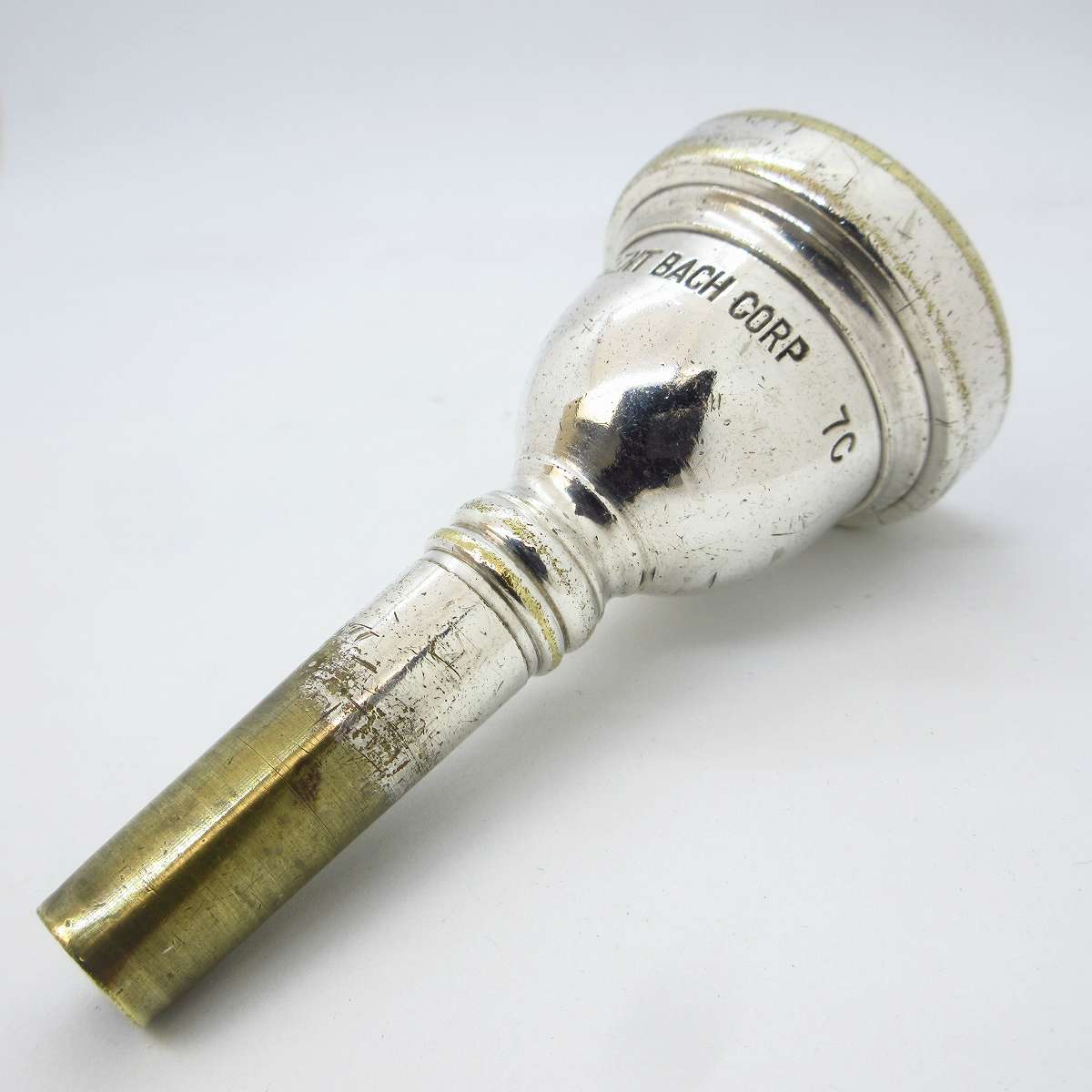 Bach 7C corp. 金メッキ トロンボーンマウスピース 中古】BACH / トロンボーン細管用マウスピース CORP 7C 【横浜店