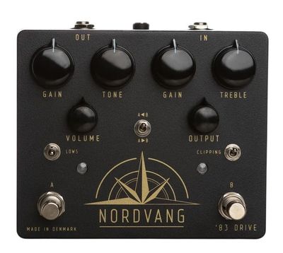 【新製品】[伝説的ドライブペダル2機種の融合]  Nordvang Custom / ’83 Drive V2.5 オーバードライブ ノードヴァングカスタム【国内正規品】