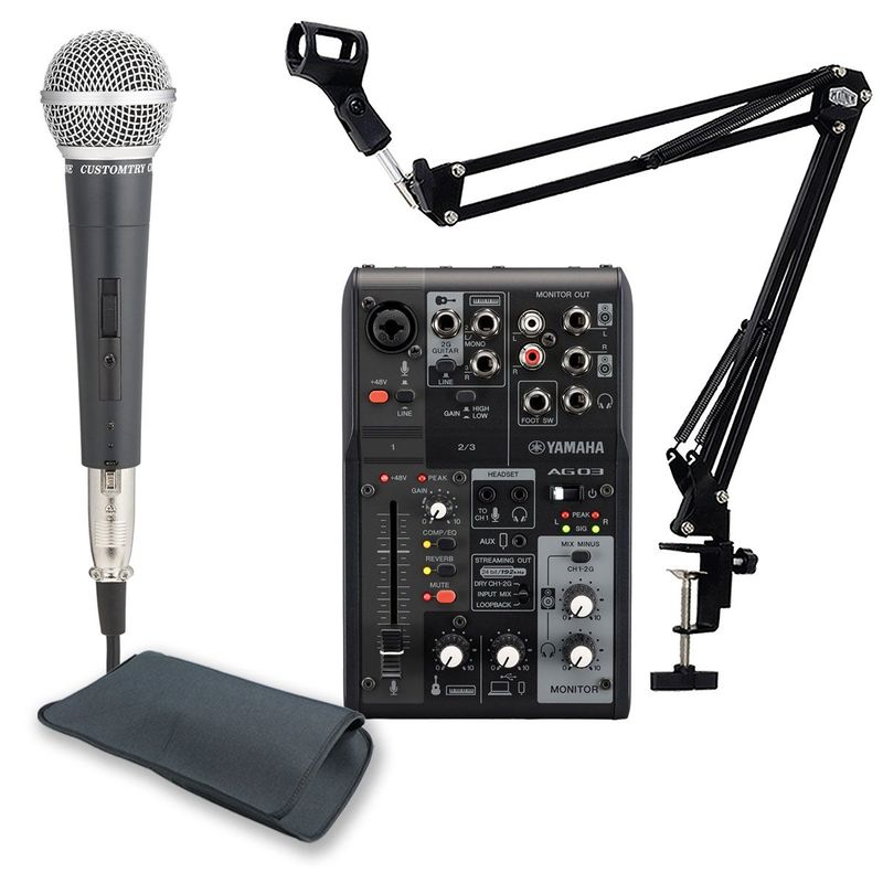YAMAHA AG03とダイナミックマイクの セット YAMAHA AG03とダイナミックマイクの セット YAMAHA（ヤマハ） AG03MK2