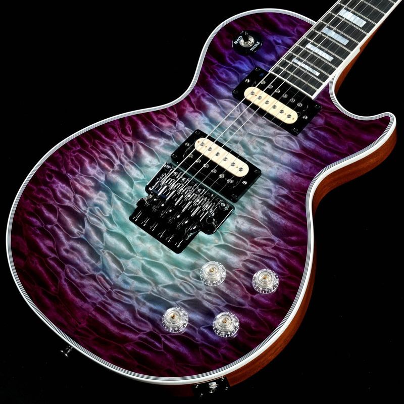 Gibson Custom / M2M Les Paul Axcess Custom Floyd 7A Quilt Aqua