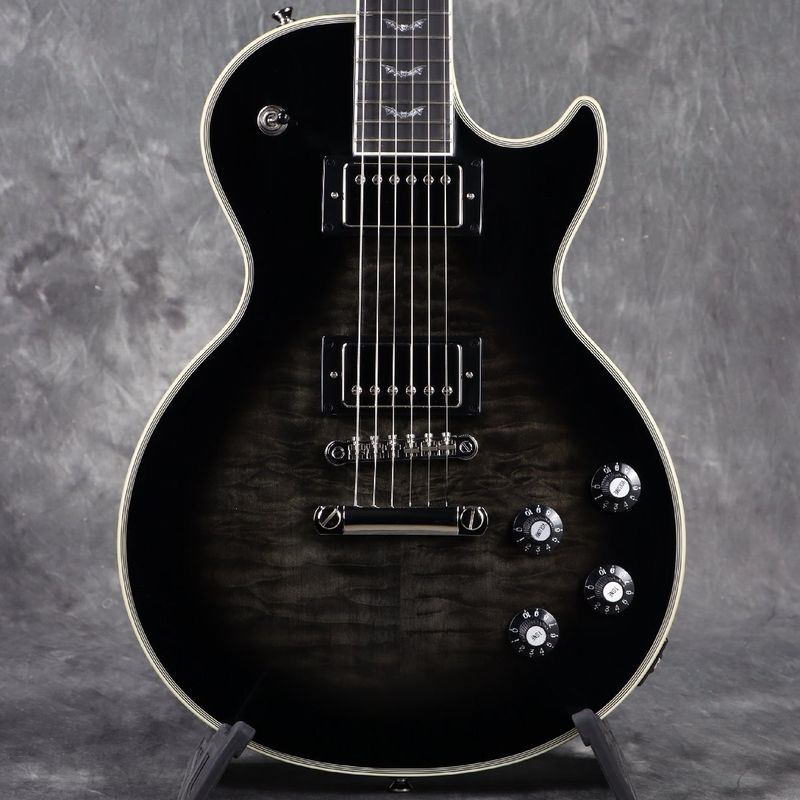 Epiphone / Inspired by Gibson Bats in Flight Les Paul Custom Quilt Transparent Ebony Burst [Exclusive Model]