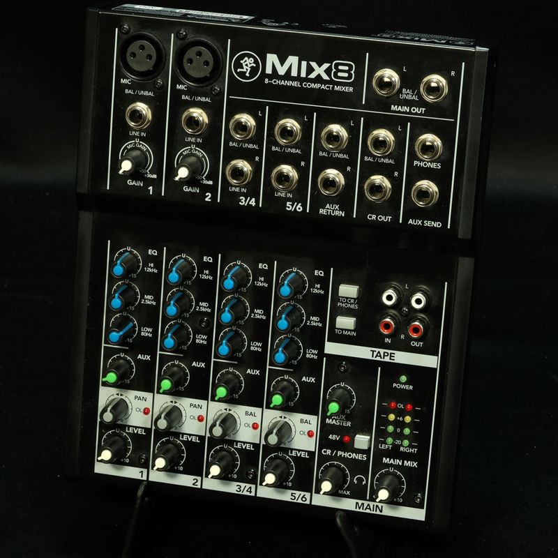 中古】MACKIE / MIX8 【福岡店】 | アナログミキサー | イシバシ楽器