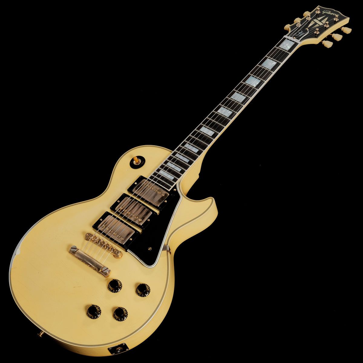 Gibson Custom / Murphy Lab 1957 Les Paul Custom 3PU Heavy Antique White【시부야점】《장기 매장 전시품 미세 흠집 아울렛 특가》《시부야점 세일》 사진 2