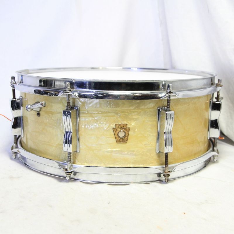 【中古】 スネア・ドラム 中古】LUDWIG / 1965 JAZZ FESTIVAL No.908P 14x5 White Marine Pearl