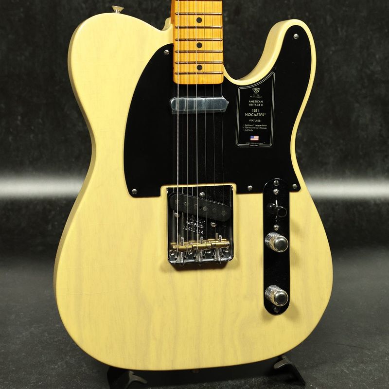 美品【Fender】Telecaster Nocasterレフティー アメリカ製 Fender / 75th Anniversary American Vintage II 1951 Nocaster Maple