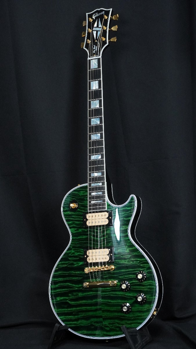 GIBSON CUSTOM / Hand Select Top Historic Collection 1968 Les Paul Custom 7A Quilt Top Gloss Trans Green 【오차노미즈 본점 FINEST GUITARS】 사진 2