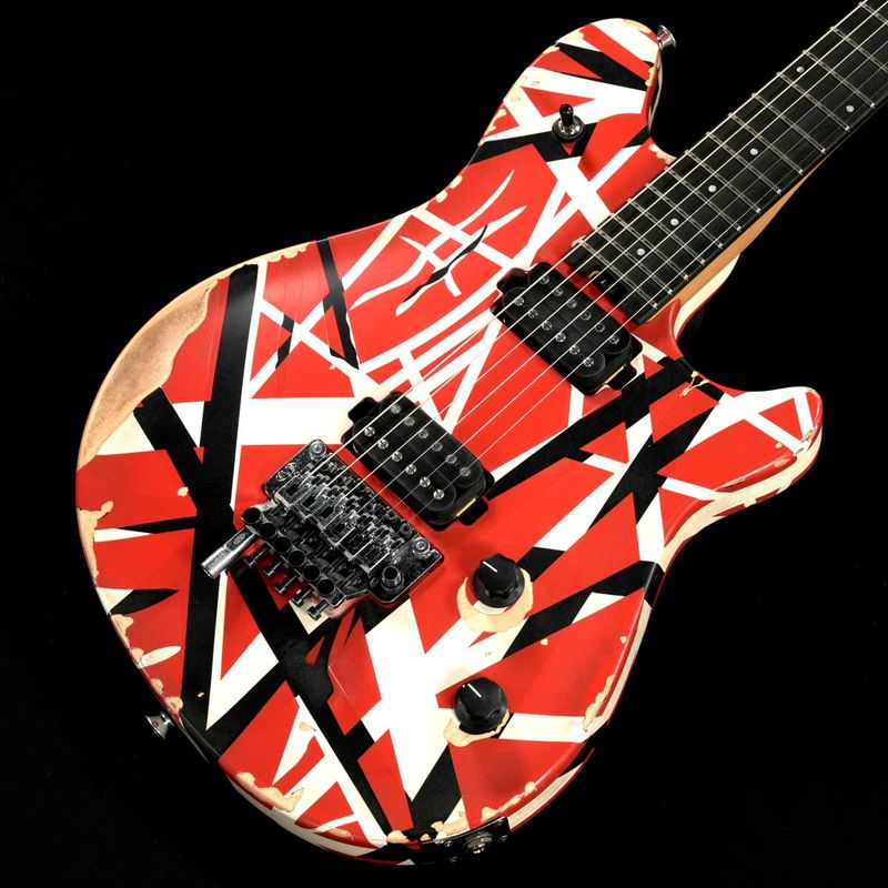 EVH / Limited Edition Wolfgang Special Striped Series Ebony FB Red Black and White Aged【渋谷店】