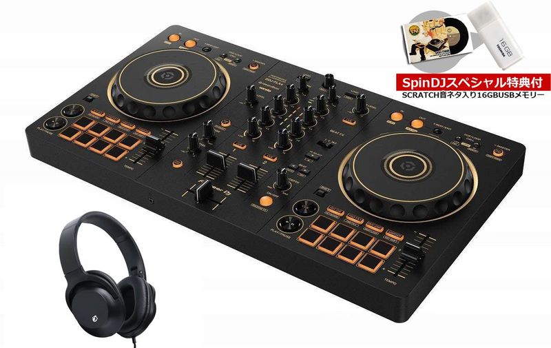 Pioneer DJ / DDJ-FLX4-N ヘッドホンセット【スクラッチ音ネタ入USBメモリーサービス！】【渋谷店】