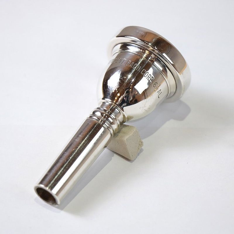 旧刻印 Bach トロンボーンマウスピース 太管用　6 1/2AL 中古】BACH / トロンボーン太管用マウスピース CORP. 6-1/2AL 【横浜店
