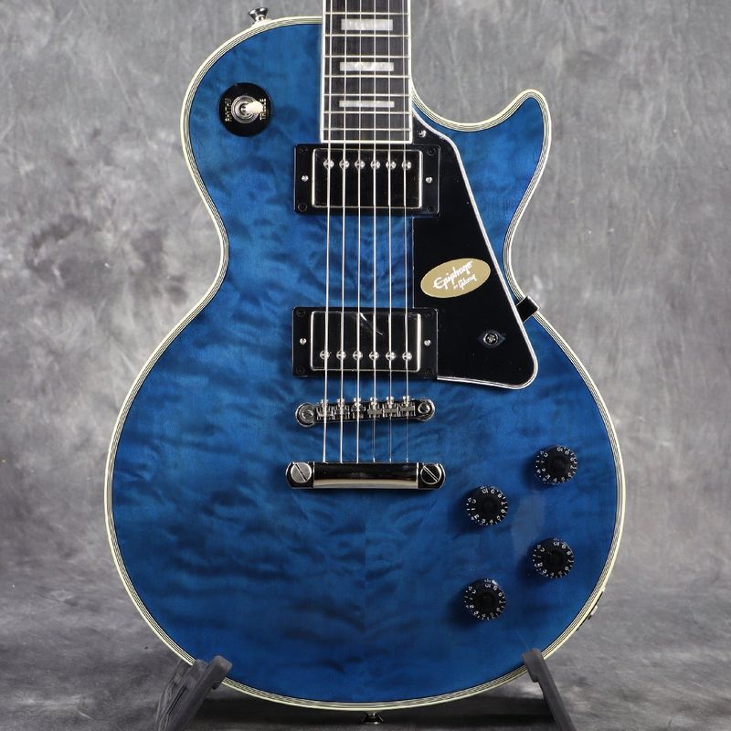 Epiphone / Inspired by Gibson Les Paul Custom Quilt Viper Blue エピフォン [Exclusive Model][2NDアウトレット]