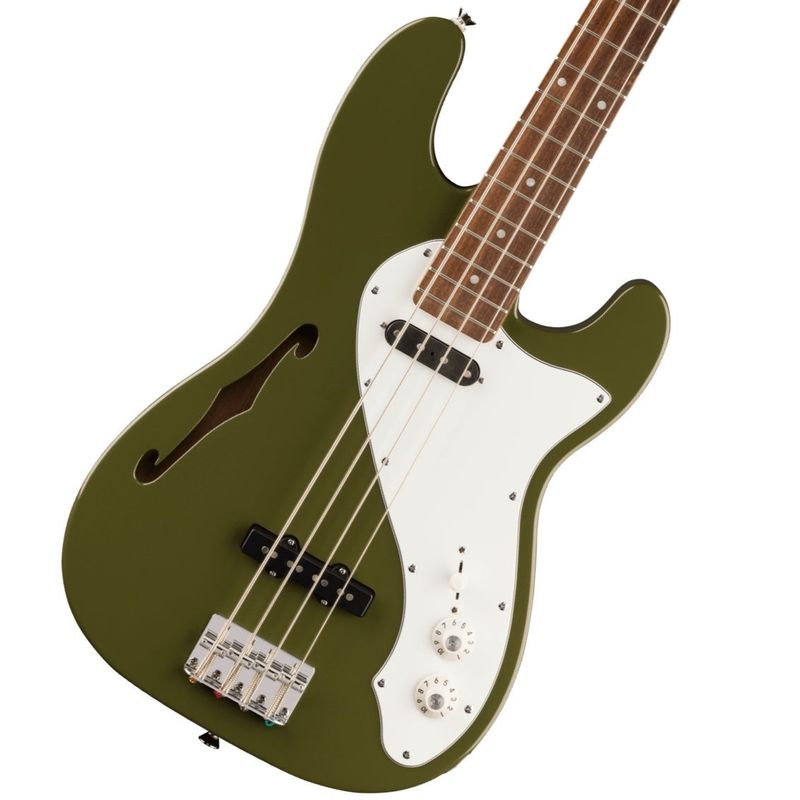 Squier by Fender / Paranormal Precision Bass Thinline SJ Laurel Fingerboard Parchment Pickguard Olive スクワイヤー【池袋店】