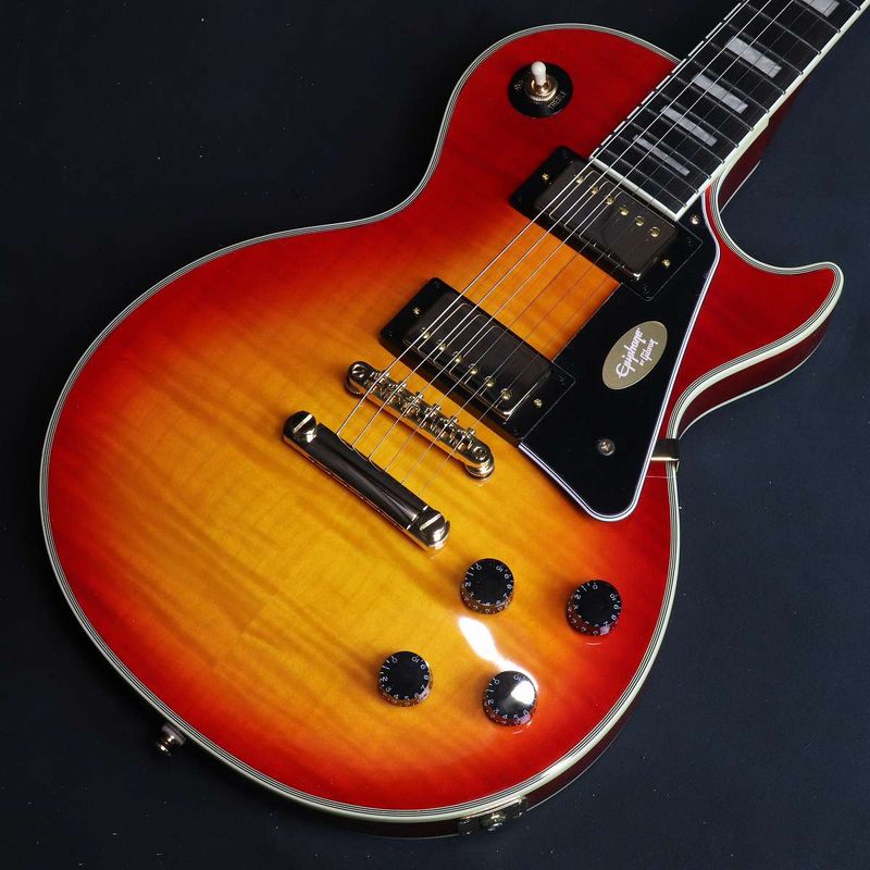 《特典付き》Epiphone / Inspired by Gibson Les Paul Custom Figured Heritage Cherry Sunburst [Exclusive] 【横浜店】【S/N:25041521966】【2NDアウトレット】