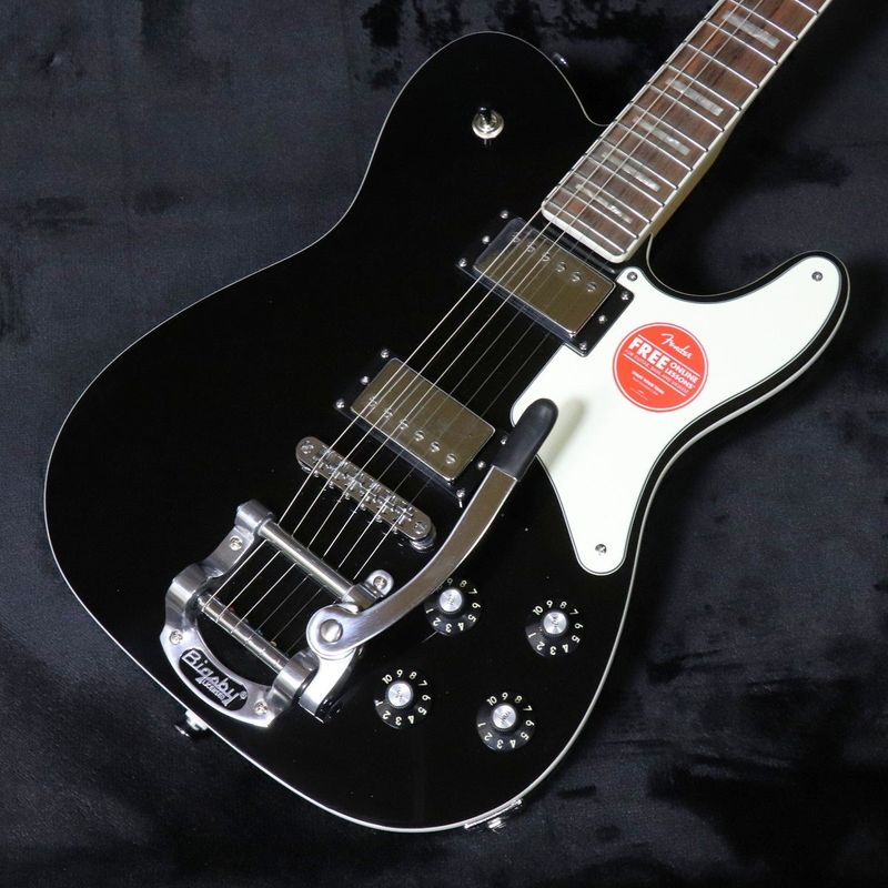 Squier / Paranormal Troublemaker Telecaster Deluxe Bigsby Laurel Fingerboard Black 【梅田店】