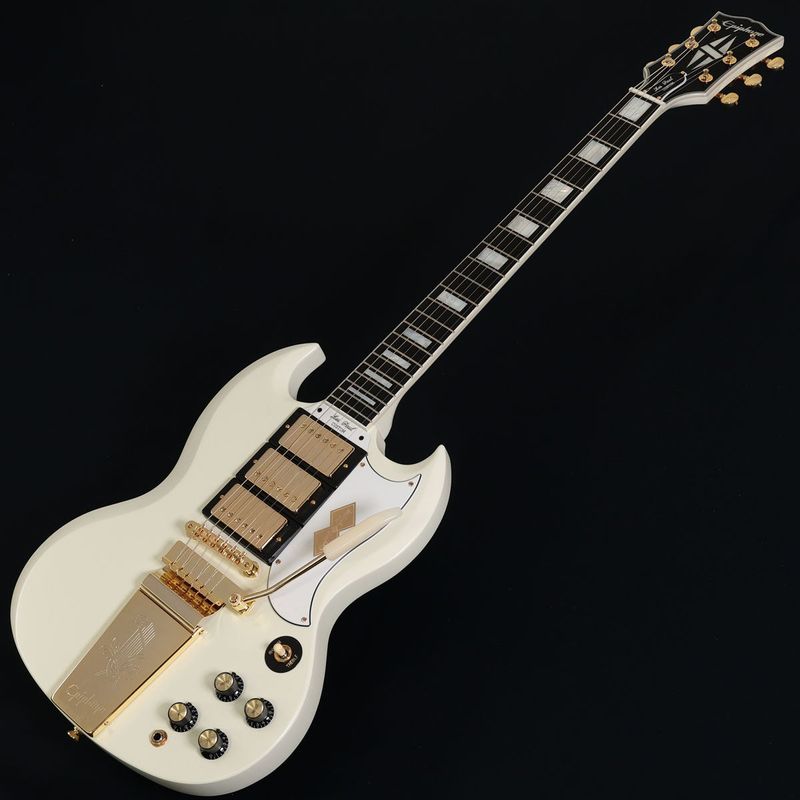 Epiphone / Inspired by Gibson Custom 1963 Les Paul SG Custom Maestro Vibrola Classic White [3.62kg]【S/N 26041529043】【池袋店】