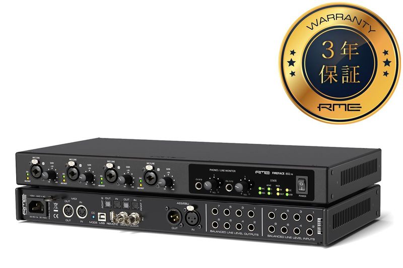 RME アールエムイー / Fireface 802 FS AE 30in/30out 192kHz対応 ハイエンドUSBオーディオ・インターフェイス【国内正規品保証3年付き】【御茶ノ水本店】