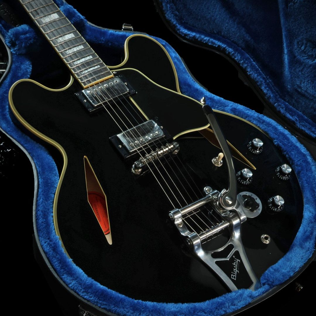 Epiphone Shinichi Ubukata ES-355 付属品完備美品 Epiphone / Shinichi Ubukata ES-355 Custom Bigsby ver.02 Ebony