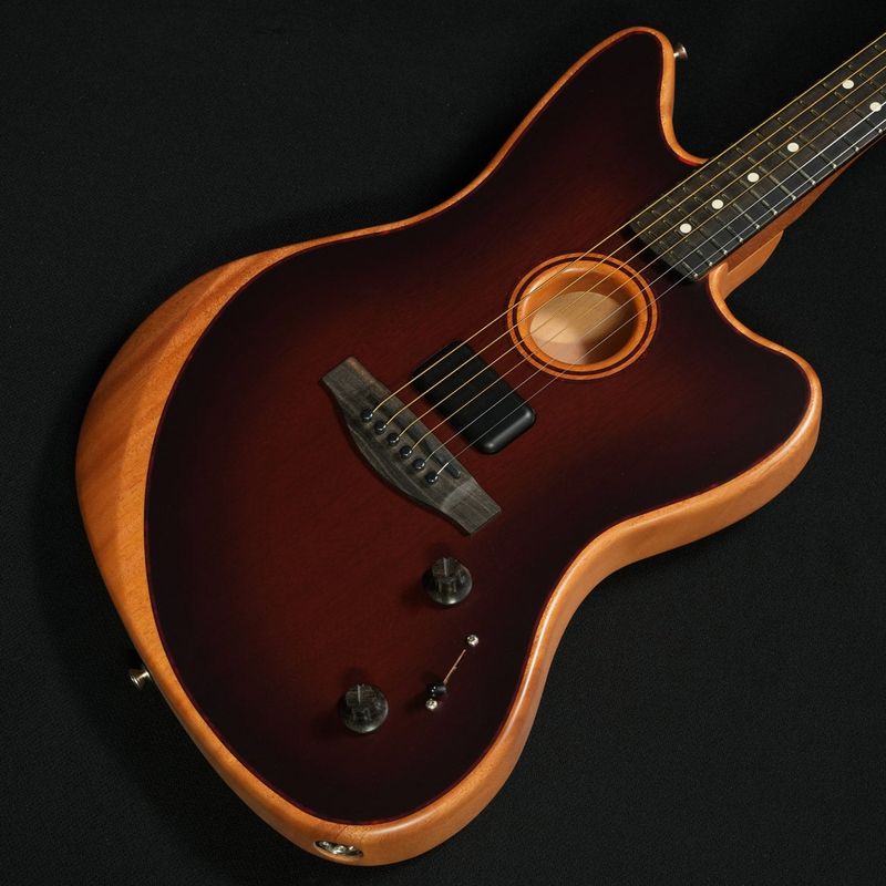 Fender / American Acoustasonic Jazzmaster All-Mahogany Ebony Fingerboard Bourbon Burst ≪S/N:US233527A≫ 【心斎橋店】