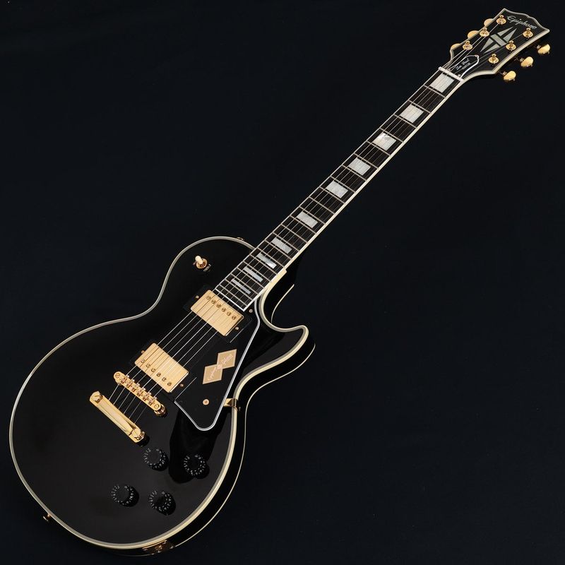[2NDアウトレット特価] Epiphone / Inspired by Gibson Custom Les Paul Custom Ebony w/GibsonUSA 490R/498T [3.93kg]【池袋店】