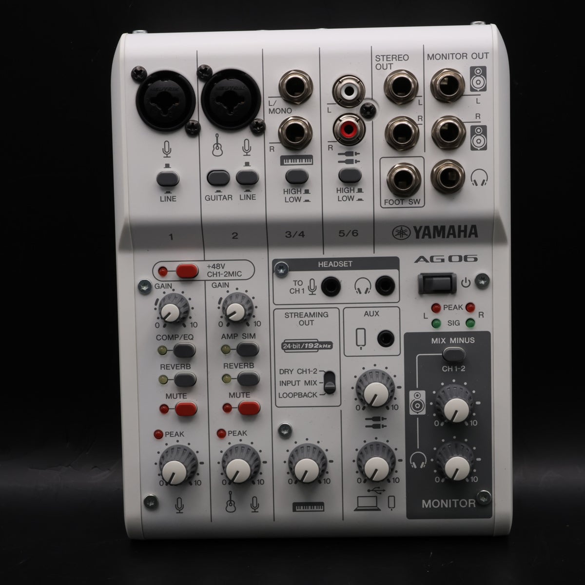 中古】YAMAHA / AG06MK2 WH ライブ配信ミキサー 【福岡店】 | USB