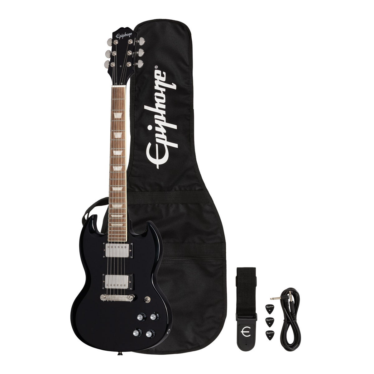 Epiphone エピフォン　SG マッドブラック エレキギター Epiphone / Power Players SG Dark Matter Ebony エピフォン [2ND