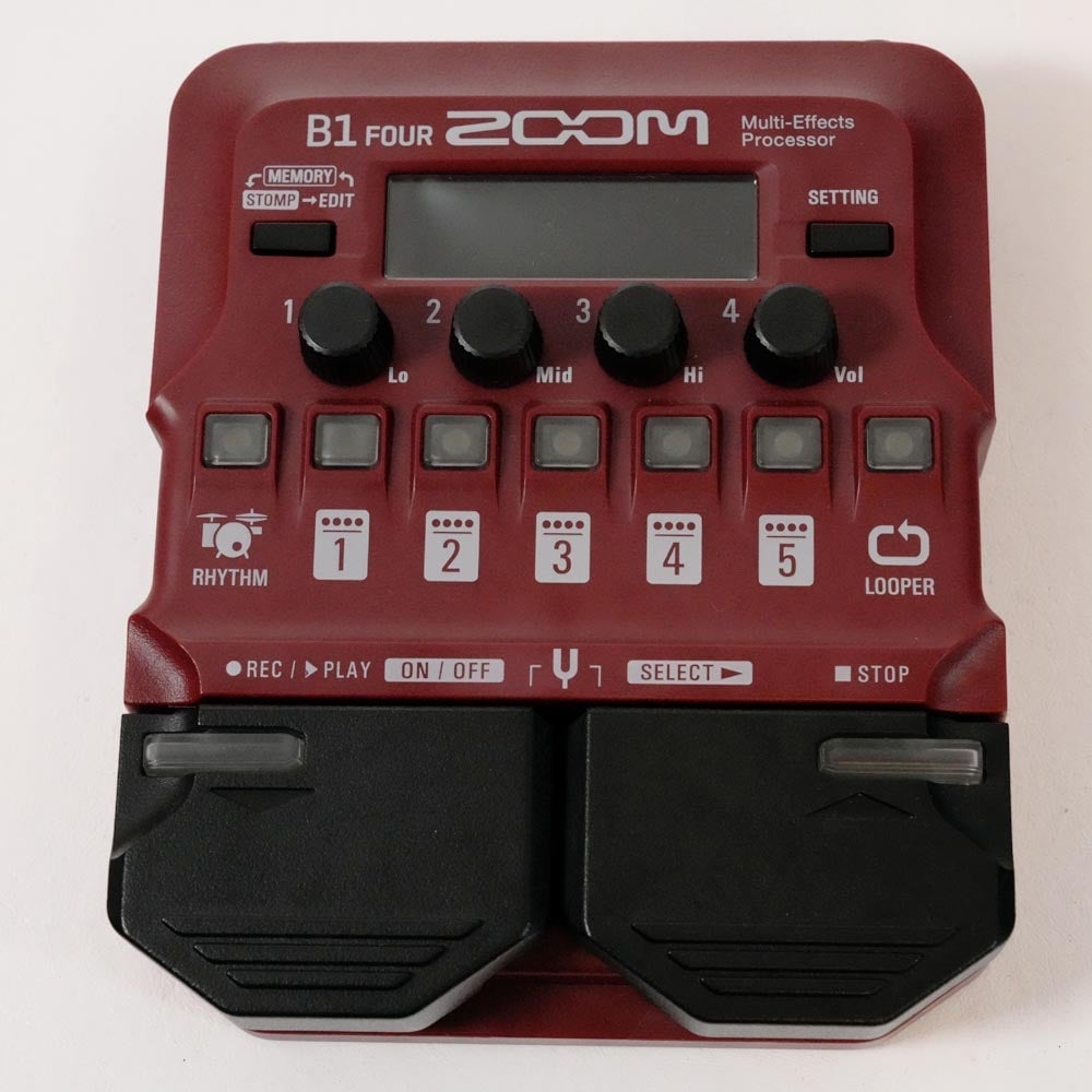ZOOM B1 FOUR ベース用マルチエフェクター 本体 箱無し レビュー