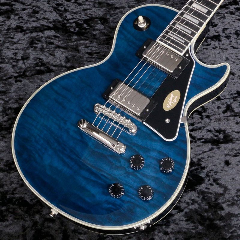 Epiphone / Inspired by Gibson Les Paul Custom Quilt Viper Blue