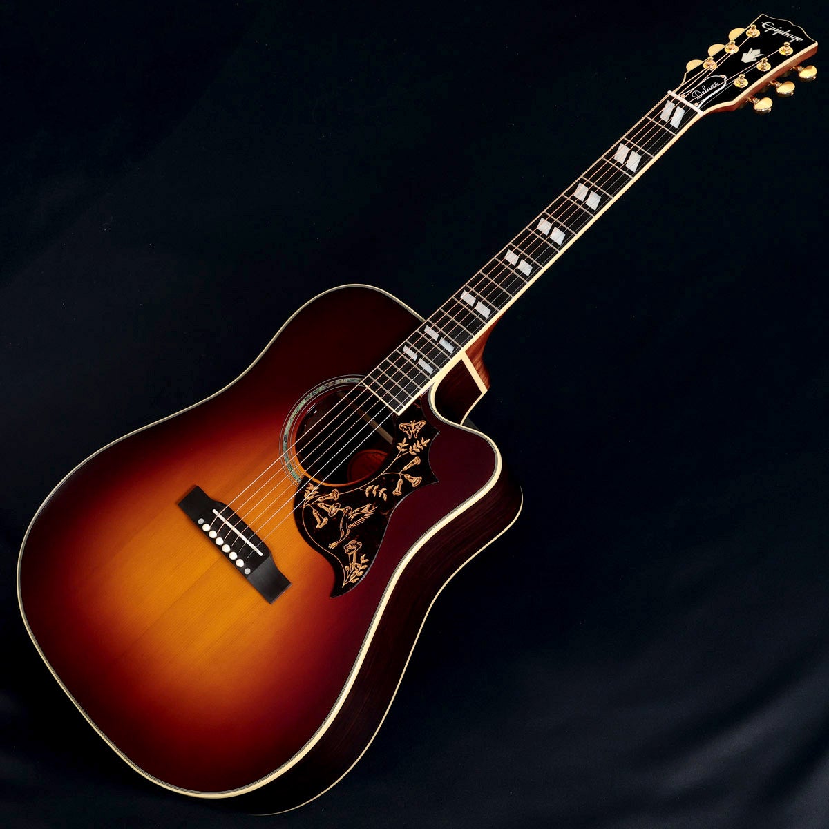 Epiphone / Inspired by Gibson Custom Hummingbird Deluxe EC Autumn