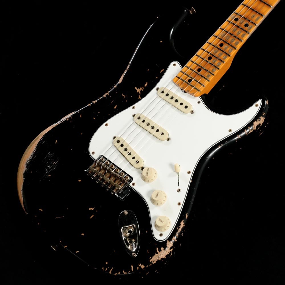Fender Custom Shop / SR25 1969 Stratocaster Heavy Relic Reverse Matching Headstock Aged Black