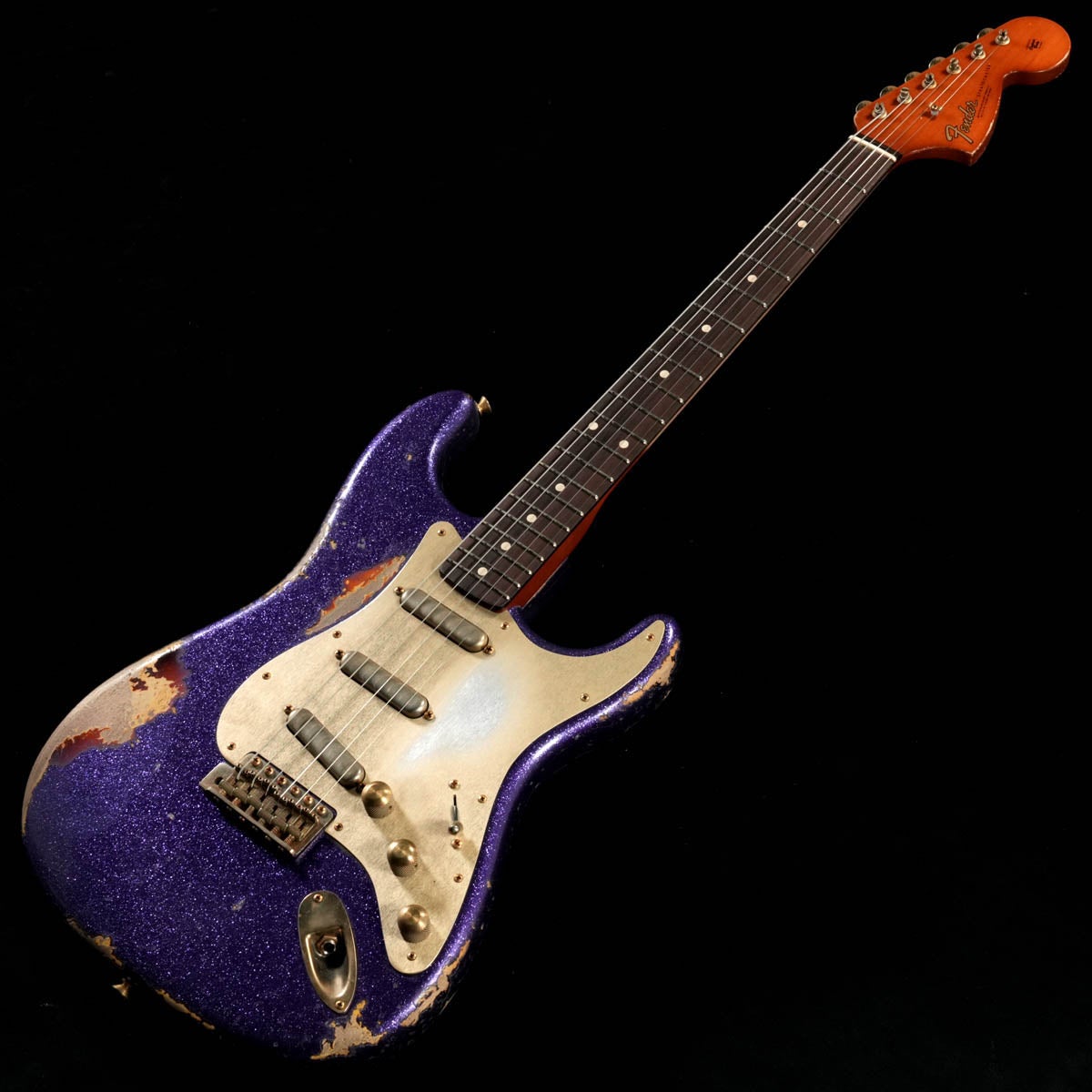 Fender Custom Shop / Master Builder Apprentice 1966 Stratocaster Relic Purple Sparkle over 3-Color Sunburst Built by Nick Saccone 사진 2