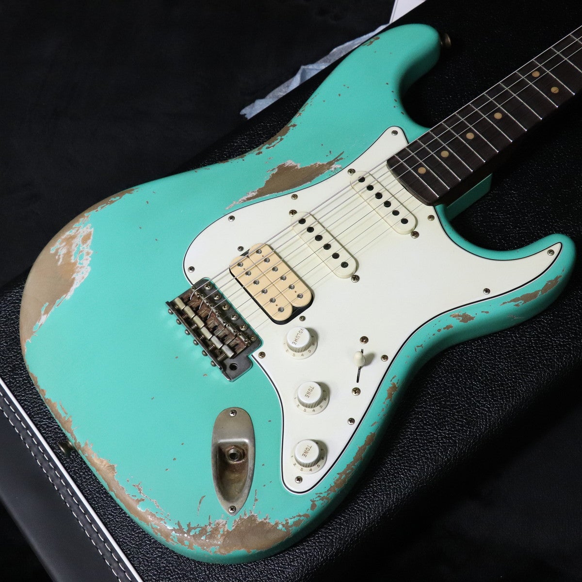 Fender Custom Shop / 1964 Stratocaster Heavy Relic Aged Surfgreen Rosewood Apprentice Mike Morales Aged Surfgreen 사진 4
