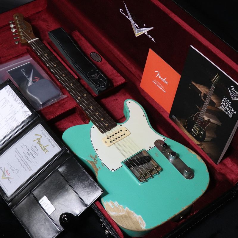 Fender Custom Shop / 1963 Telecaster Heavy Relic ASFG Rosewood Apprentice Builder Mike Morales Aged Surfgreen 【梅田店】