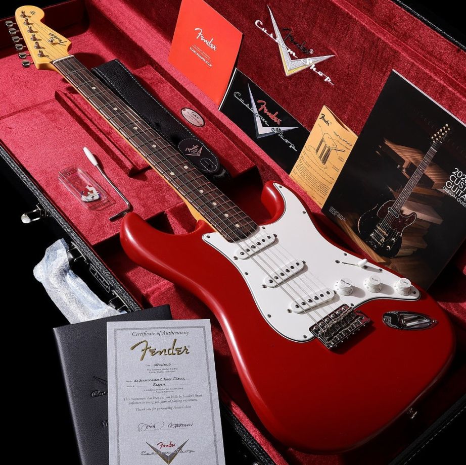 Fender Custom Shop / Master Built 1962 Stratocaster Closet Classic Seminole Red by Devid Brown