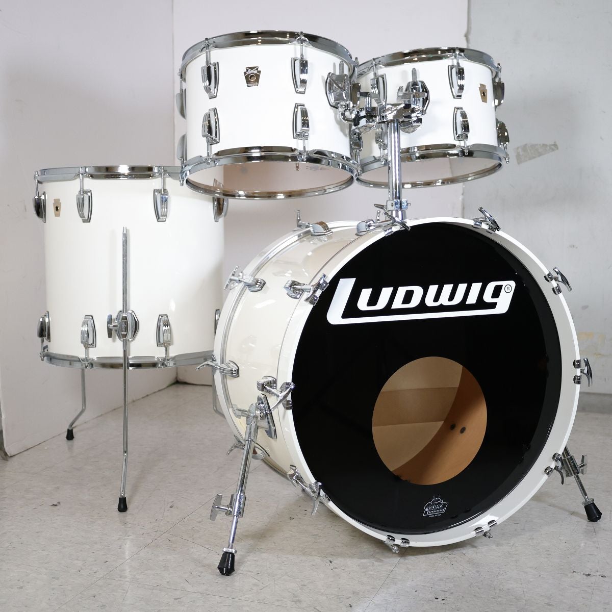 中古】LUDWIG / 90s Classic Series 4PCS Drumset 22/16/13/12 White