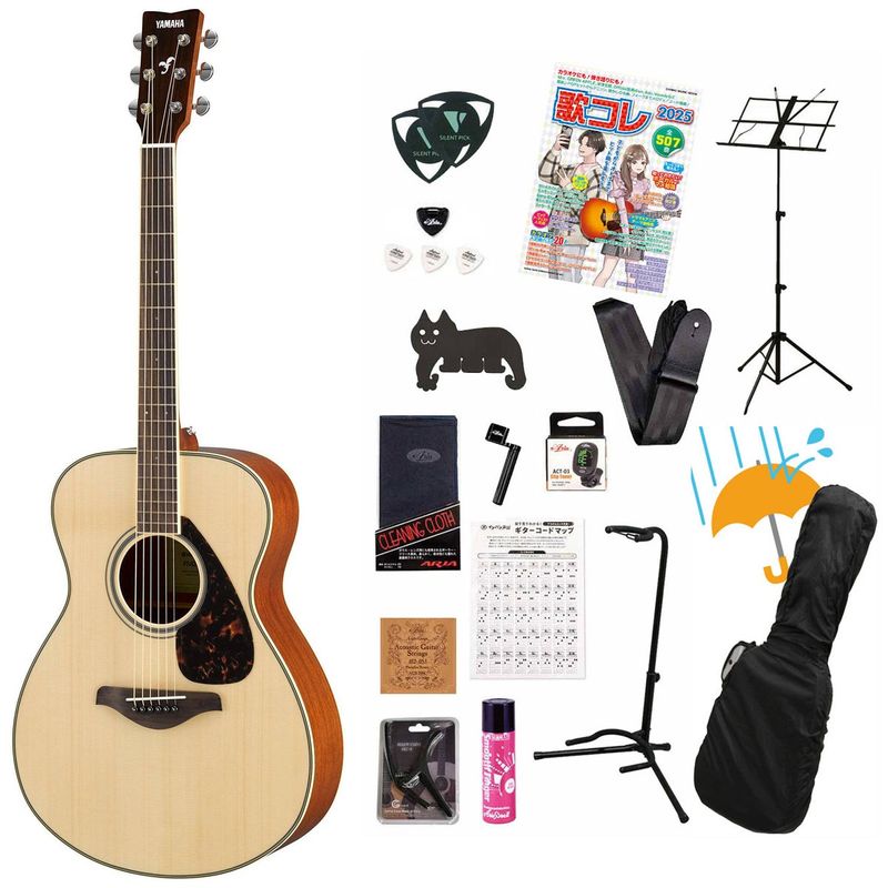 YAMAHA / FS820 NT Natural ヤマハ アコースティックギター 単板スプルースTop マホガニーSide/Back(正規品) アコギ弾き語りてんこ盛り18点初心者セットR