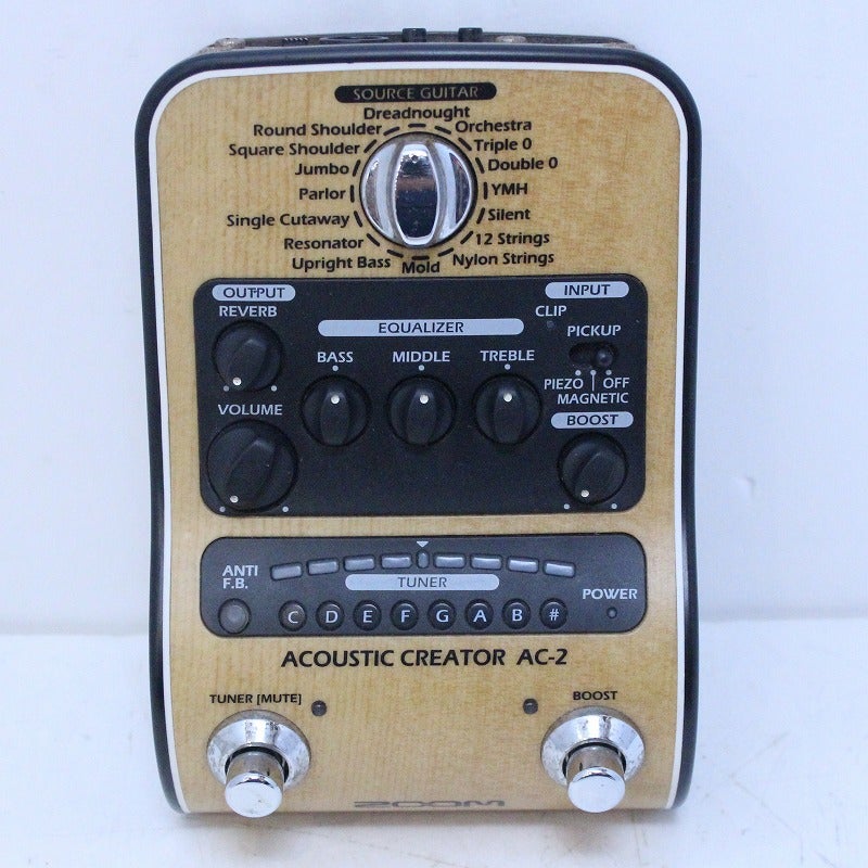 ZOOM AC-2 アコースティックエフェクター 中古　動作品 中古】ZOOM / AC-2 / Acoustic Simulator 【心斎橋店】【値下げ