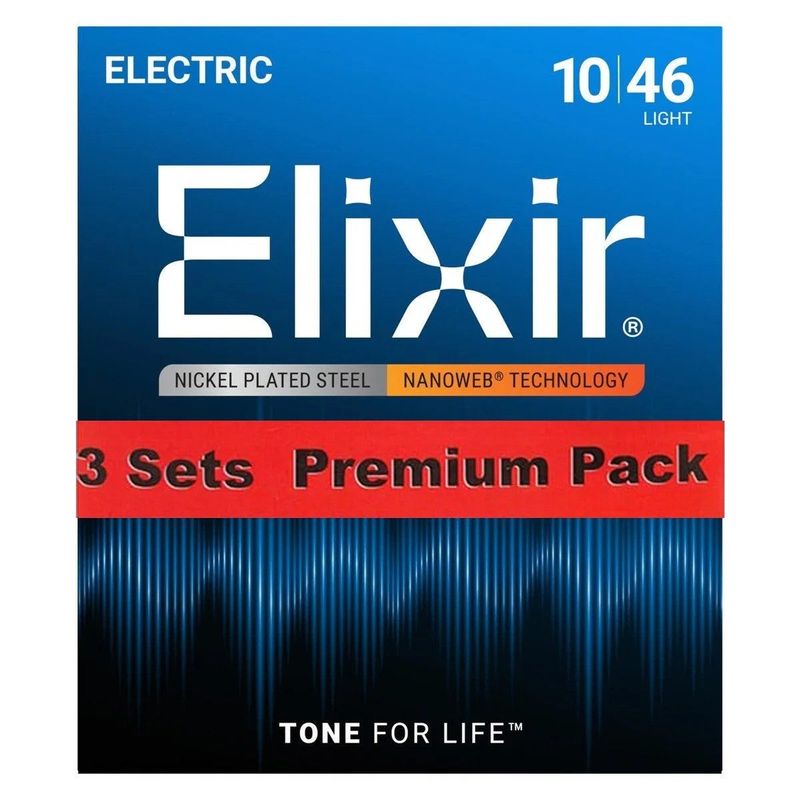 ころすけ様（確認用） Elixir / 12052-3P Light Electric Nickel Plated Steel with NANOWEB