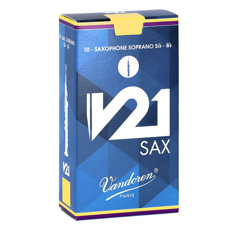 【未開封品中古】Vandoren  / ソプラノサックス リード V21 バンドレン 10枚入 2 1/2 【ウインドパル】