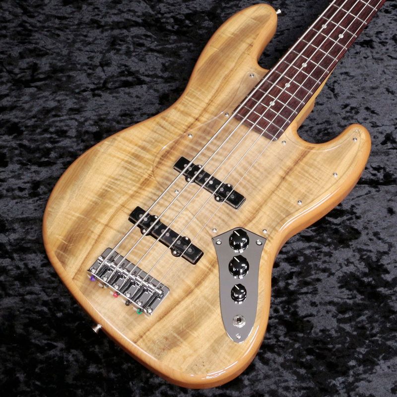 Fender / ISHIBASHI FSR MIJ Hybrid II Jazz Bass V Myrtle Top Alder Back Natural 【新宿店】